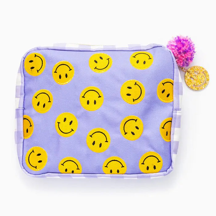 TAYLOR ELLIOTT DESIGNS SMILEY LARGE POUCH