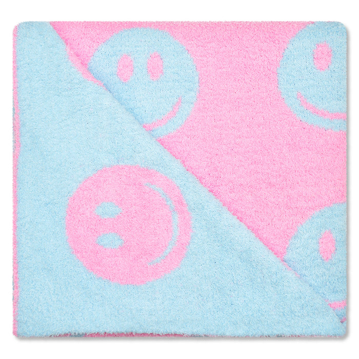 ISCREAM MADE YOU SMILE COZY KNIT BLANKET