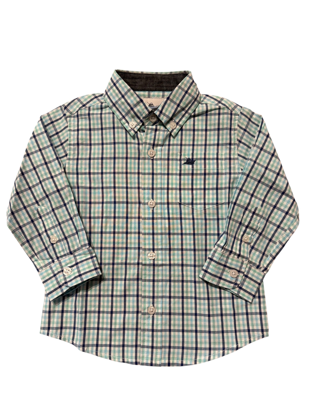 SOUTHBOUND LS DRESS SHIRT NAVY/OCEAN BLUE