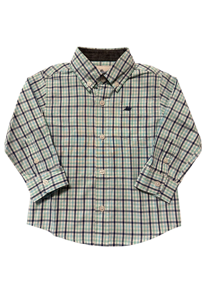SOUTHBOUND LS DRESS SHIRT NAVY/OCEAN BLUE