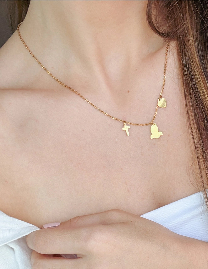 ELEVATED FAITH SALVATION CHARM NECKLACE