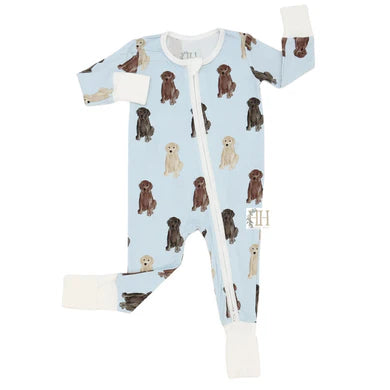 HAMNER HILL DOUBLE ZIPPER ROMPER LABS