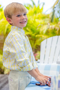 DEANS LIST DRESS SHIRT FORSYTH PARK PLAID/BEALE STREET BLUE