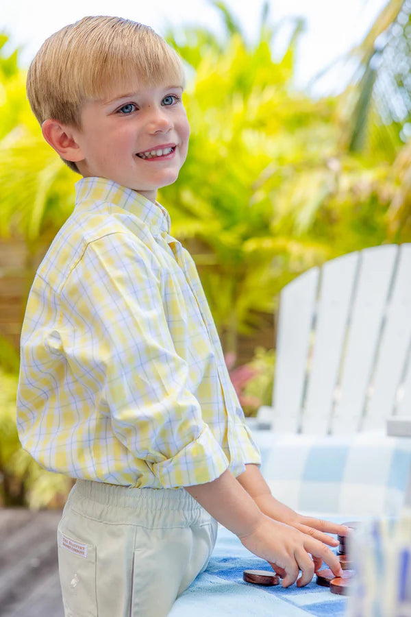 DEANS LIST DRESS SHIRT FORSYTH PARK PLAID/BEALE STREET BLUE