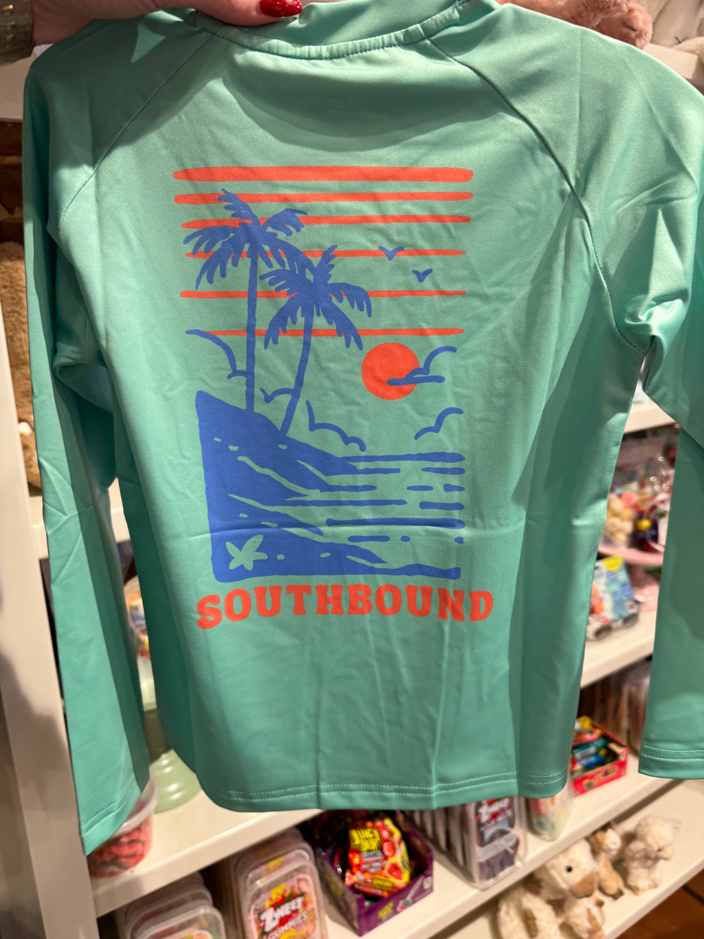 SOUTHBOUND PERFORMANCE TEE LS TEE PALMS