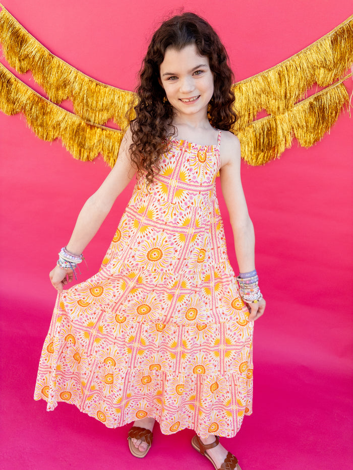 ADELINE DRESS LONG GEORGIA PRINT