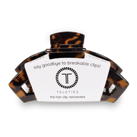 Open Hair Clip Large Tortoise