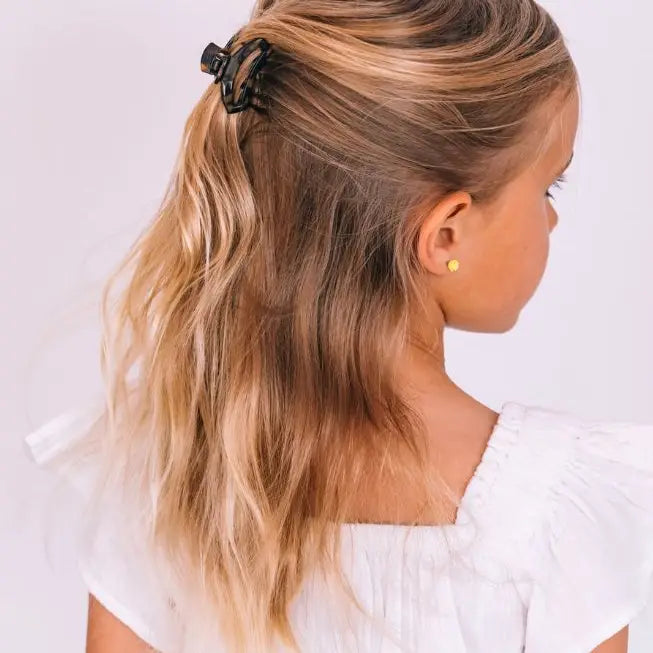 TELETIES OPEN TORTOISE TINY HAIR CLIP