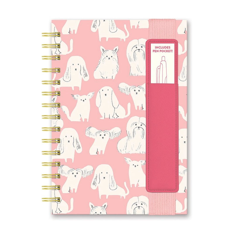 STUDIO OH WATCHDOGS OLIVER NOTBOOK WITH PEN POCKET