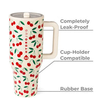 HYDROJUG CHERRIES 32 OZ TRAVELER TUMBLER