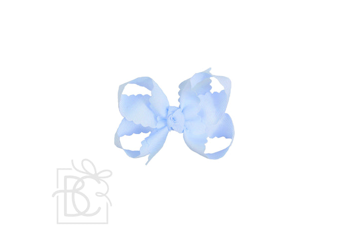 SCALLOPED EDGE BOW MEDIUM MILLENNIUM BLUE