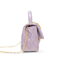 ZOMI GEMS CLASSIC SPARKLE TOP HANDLE HANDBAG PURPLE