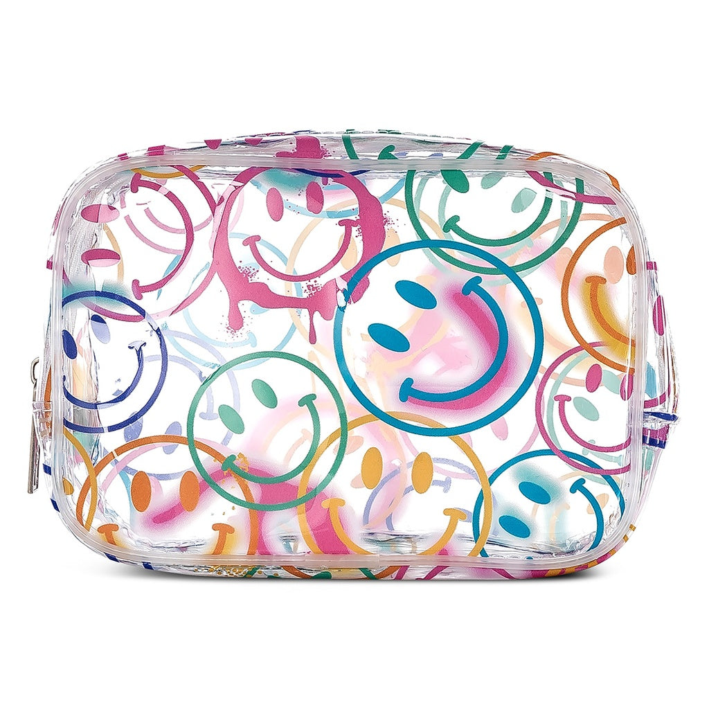 ISCREAM SMILES EVERYWHERE CLEAR COSMETIC BAG