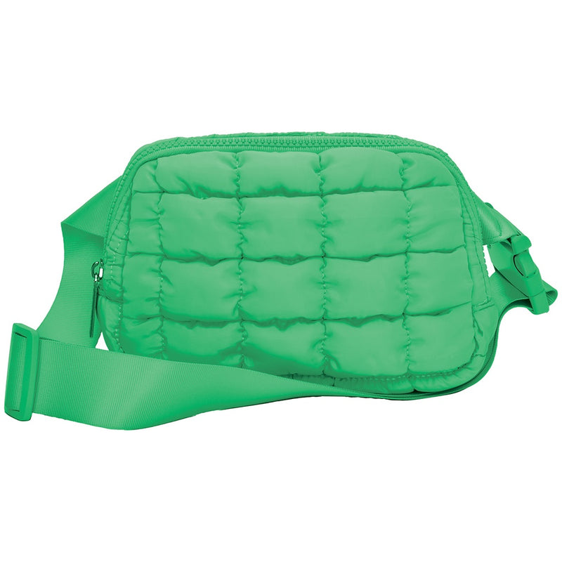 ISCREAM GLAM GREEN  QUILTED BELT BAG