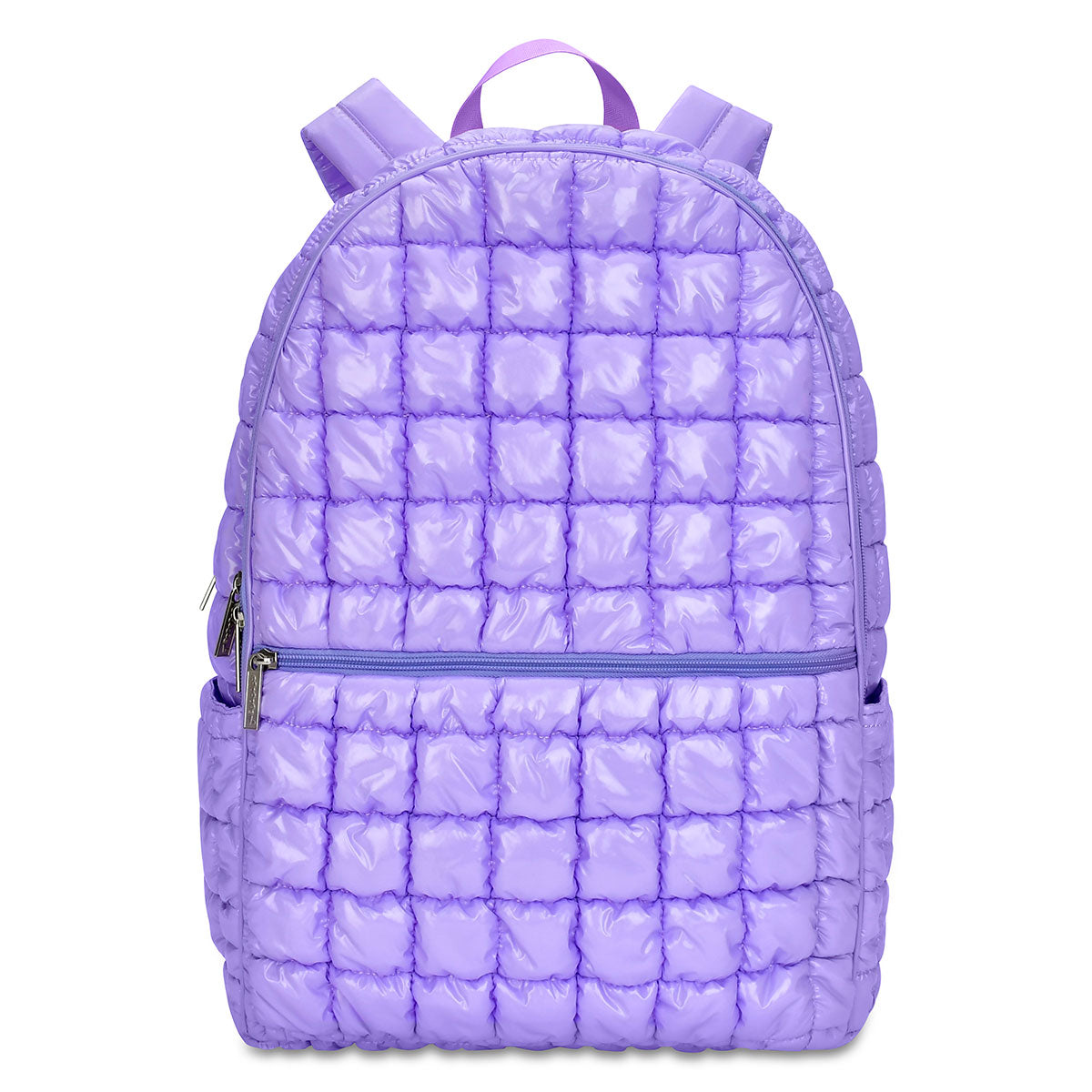 LAVENDER SHINY PUFFER BACKPACK - Thumbnail 3