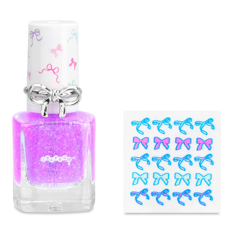 ISCREAM FANCY BOWS NAIL POLISH AND RING SET