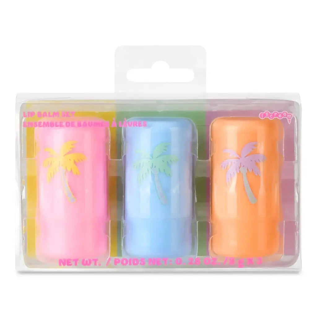 Iscream Palm Paradise Lip Balm Set