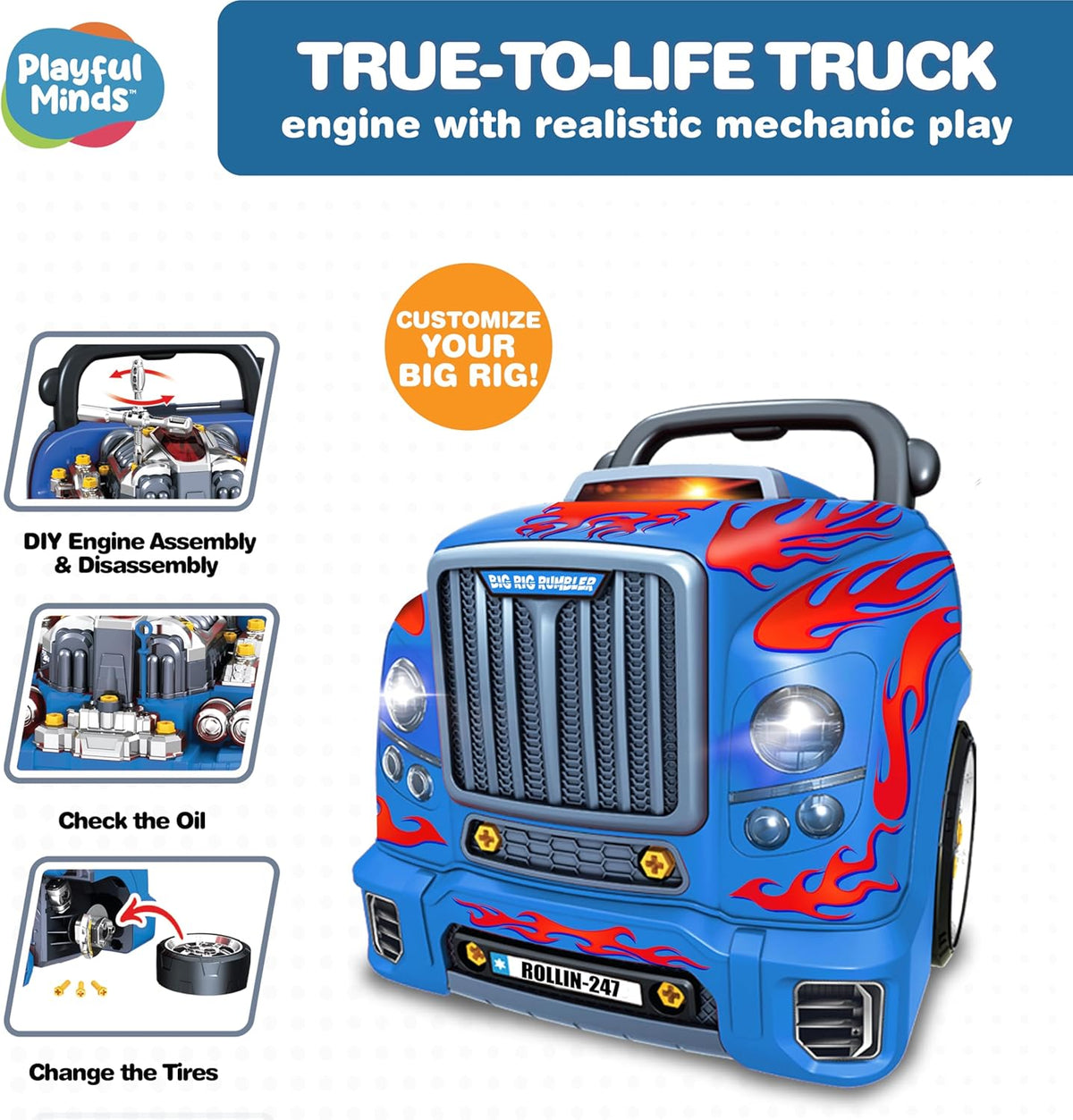 PLAYFUL MINDS BIG RIG RUMBLER