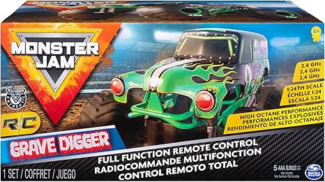 MONSTER JAM GRAVE DIGGER REMOTE CONTROL CAR