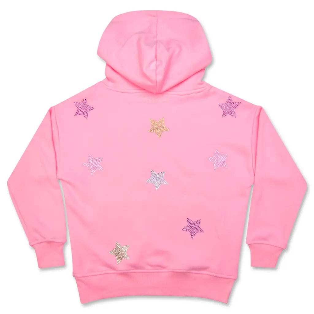 ISCREAM SPARKLING STARS PINK HOODIE