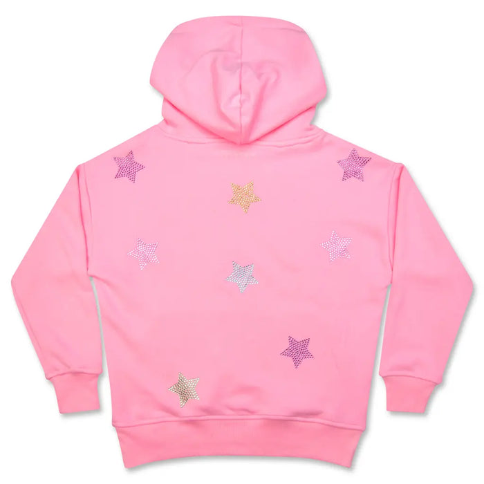 ISCREAM SPARKLING STARS PINK HOODIE
