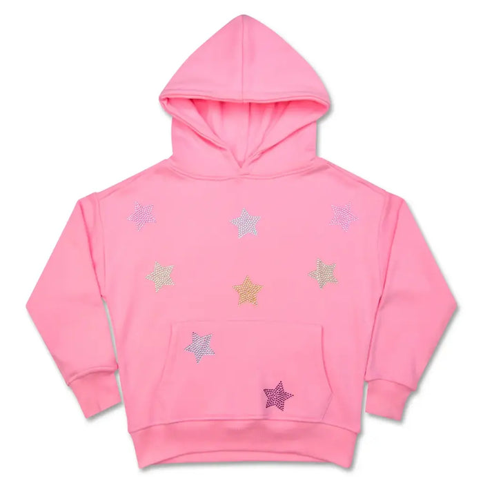 ISCREAM SPARKLING STARS PINK HOODIE