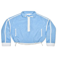 Iscream  1/2 Zip Blue & White Sherpa Pullover