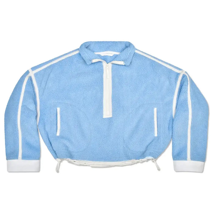 Iscream  1/2 Zip Blue & White Sherpa Pullover