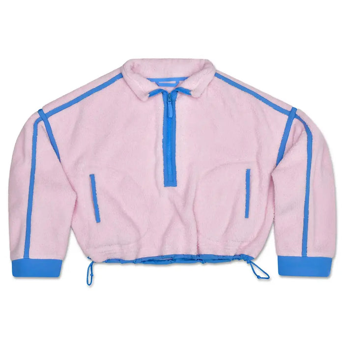 Iscream  1/2 Zip Pink & Periwinkle Sherpa Pullover