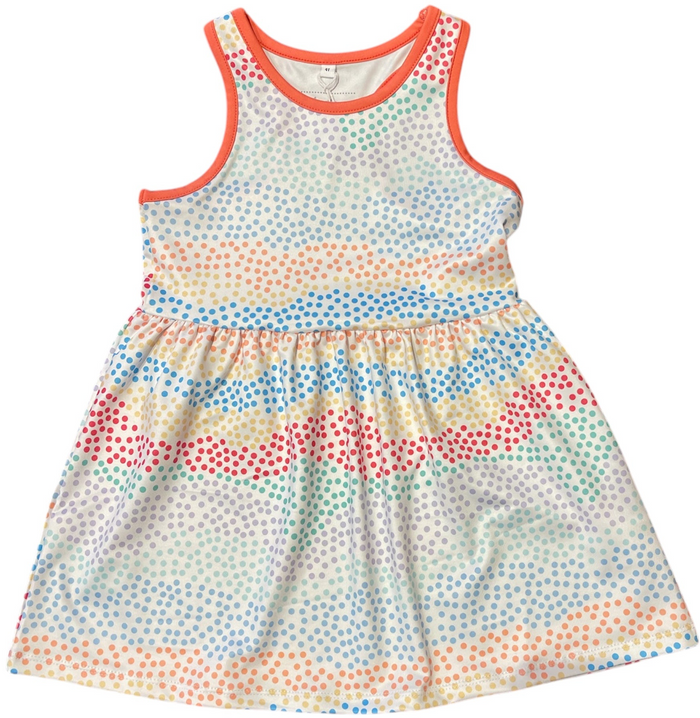 HONESTY TENNIS DRESS MULTI DOTS