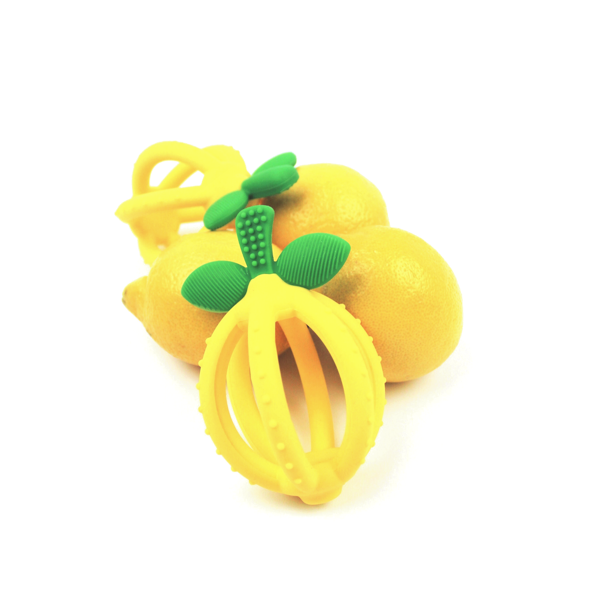 Bitzy Biter™ Teething Ball Baby Teether Lemon