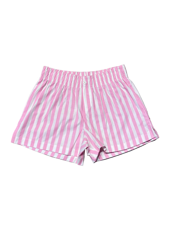 PINK STRIPED BOXER SHORTS