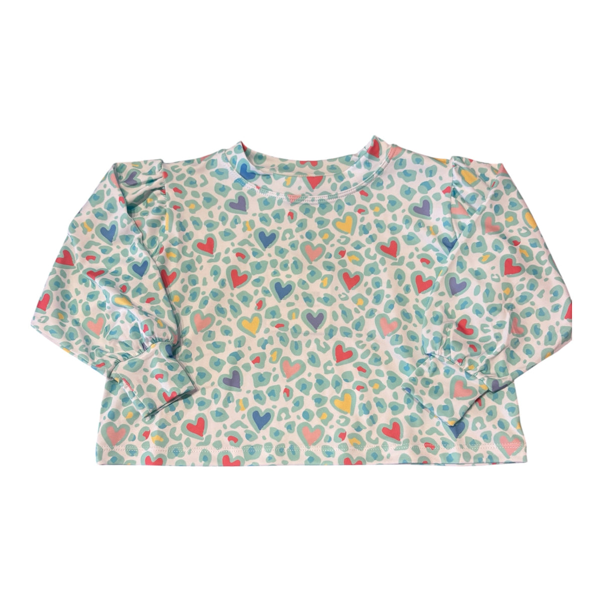 Honesty Puff Sleeve Hearts Top