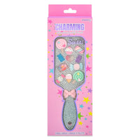 CHARMING RHINESTONE PADDLE BRUSH