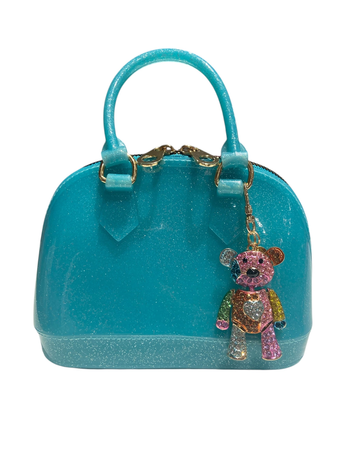 CARRYING KIND CATE AQUA SPARKLE WITH TEDDY CHARM