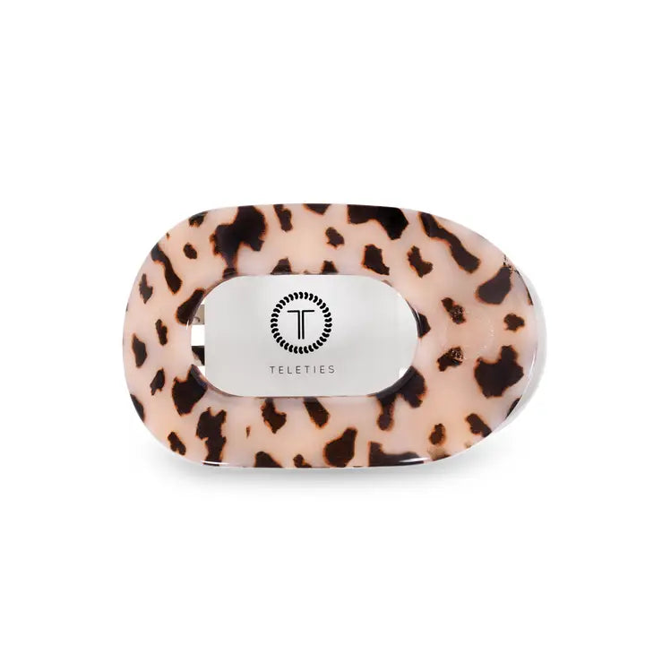 TELETIES BLONDE TORTOISE MEDIUM FLAT ROUND CLIP