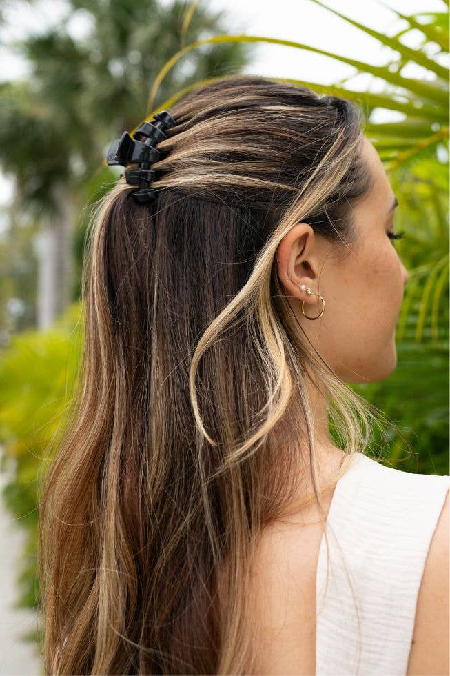 Classic Hair Clip Small Jet Black
