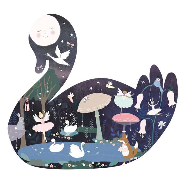 JIGSAW 40 PC ENCHANTED SWAN