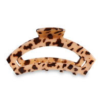 Open Hair Clip Large Blonde Tortoise