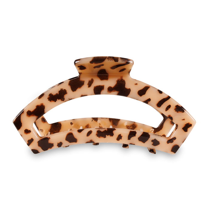 Open Hair Clip Large Blonde Tortoise