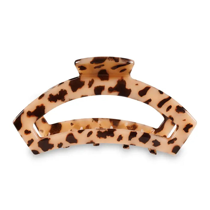 TELETIES OPEN BLONDE TORTOISE LARGE HAIR CLIP