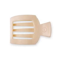 TELETIES ALMOND BEIGE MEDIUM FLAT SQUARE CLIP