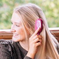 Teleties Mini Detangler Hair Brush for Medium Hair - Mulberry