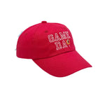 BITS & BOWS MAROON GAME DAY BASEBALL HAT WITH BOW BACK