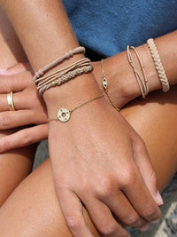 14K Gold bracelet set  Compass