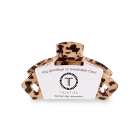 Open Hair Clip Small Blonde Tortoise