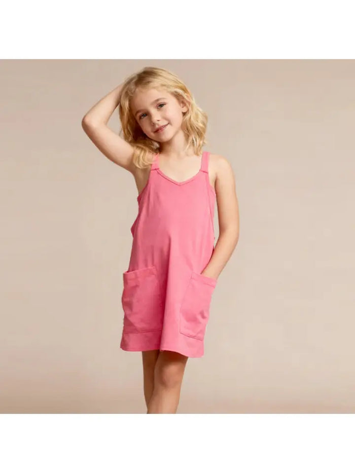 Romper Dress Neon Pink