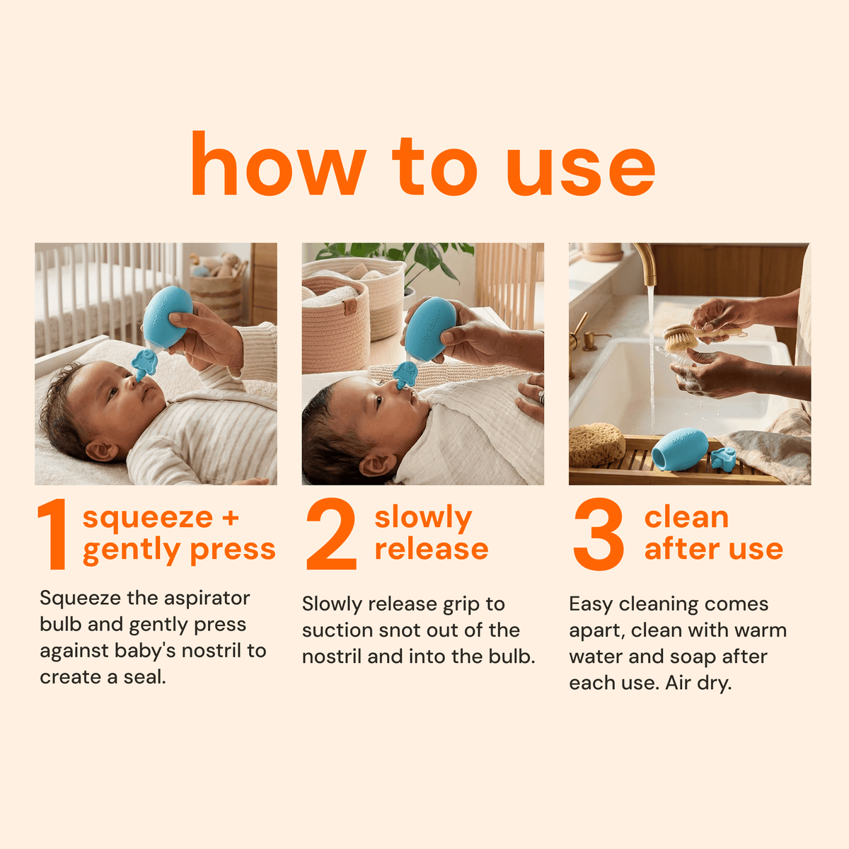 Oogiebear Baby Nose and Ear Cleaning Kit: Blue