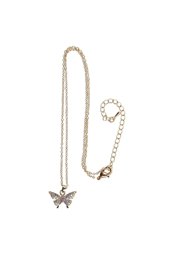 GREAT PRETENDERS BOUTIQUE BUTTERFLY GEM NECKLACE