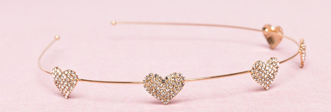 GREAT PRETENDERS BOUTIQUE  RHINESTONE HEART HEADBAND